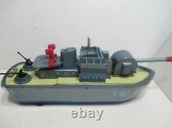 Uss Farragut Gun Boat N Mint In Box Battery Operated Tested Works Good Japan
