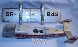 VERTICAL LINER PASSENGER HELICOPTER PLANE TIN BATTERY TOY Tomiyama Japan1958