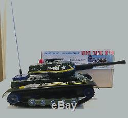 VERY RARE VINTAGE MODERN TOYS OF JAPAN BATTERY OPERATED ARMY TANK M-99 TOY