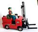 Vintage 1950's Battery Op. S-1002 Forklift Withoperator Modern Toys Japan