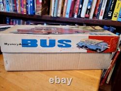 VINTAGE 1960'S TIN BATTERY OPERATED FUTURISTIC BUS in BOX