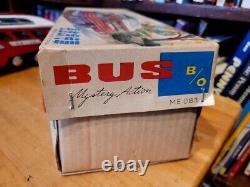 VINTAGE 1960'S TIN BATTERY OPERATED FUTURISTIC BUS in BOX