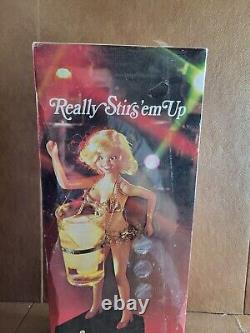 VINTAGE 1969 Poynter Go-Go Dancer Girl Drink Bar Mixer BOX NEW