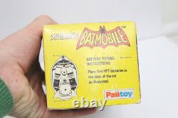 VINTAGE 1977 PALITOY TOMY TOY BATMAN TALKING BATMOBILE CAR Works in original box