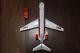 Vintage Battery Operated Twa Douglas Dc-9 Airliner Withbox & Loading Truck