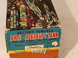 VINTAGE CRAGSTAN SANKEI BATT Op. M-75 TIN ANTI-AIRCRAFT TANK-EXCELLENT withO. BOX