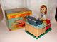 Vintage Linemar Japan 1950s Busy Secretary Battery Operated Tin Toy Box