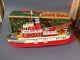 Vintage Marusan Toys Battery Operated Fire Boat New In Original Box