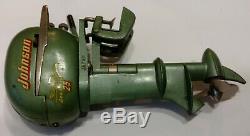 VNice Vintage 1950s JOHNSON SEA HORSE 25 Outboard Toy Model Boat Electric Motor