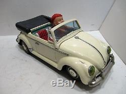 Volkswagen Cabriolet Convertible Excllent Cond Large 13 1/2 All Tin Japan