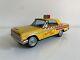 Vtg 1950s Bandai Japan Ford Fairlane Yellow Cab Taxi Battery Op Toy Car 8.5