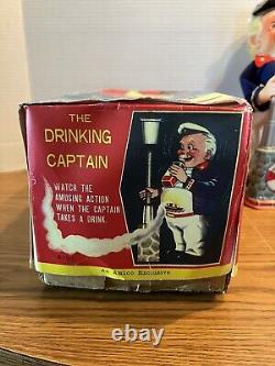 (VTG) 1960s The Drinking Captain Ship Boat Nautical Battery Op Toy Japan