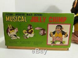 (VTG) Daishin Japan Battery Operated Toy Story monkey Musical Jolly Chimp & box