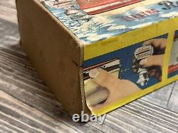 VTG SCHUCO ELEKTRO RECORD 5555 BOAT SHIP in ORIGINAL BOX GERMANY 1950's