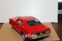 Very Nice Vintage Taiyo Tin Litho Battery Operated Ford Mustang Mach 1