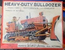 Very Rare Early 1960's Nomura Battery Operated Heavy-Duty Bulldozer Original Box