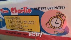 VinTagE Illfelder GOOD TIME CHARLIE Battery Operated Toy withOriginal Box Japan