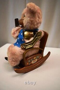 Vintage 1950S Modern Toys Tm Japan Battery Operated Bears Seated In Chair Old2