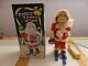 Vintage 1950's Alps Roller Skating, Skiing Christmas Santa Claus Withbox Works