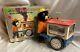 Vintage 1950's Battery Oper'the Jolly Peanut Vendor' Bear Tin Litho Toy Japan