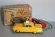 Vintage 1950's Linemar Tin Battery Operated Remote Control Yellow Taxi With Box