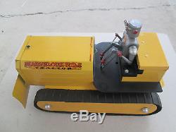 Vintage 1950's Saunder's Marvelous Mike battery operated bulldozer tractor works