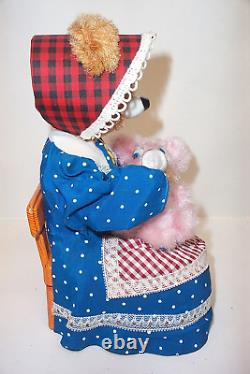 Vintage 1950's Yonezawa Hungry Baby Bear Tin Litho Toy Y Co. Japan NICE
