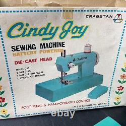 Vintage 1950s Cragstan Cindy Joy Sewing Machine Battery Powered Foot Pedal
