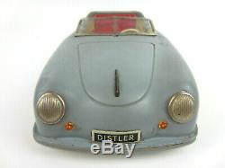 Vintage 1950s Germany DISTLER Porsche 356 ELECTRO MATIC 7500 Tin Toy Battery Car