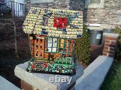 Vintage 1950s Hootin Hollow Haunted House Battery Operated Toy Marx WORKING