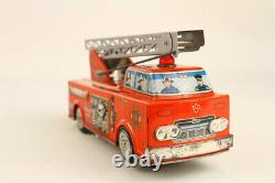Vintage 1950s Horikowa Japan Battery Op. Fire Engine Mystery Action with Box Works