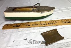 Vintage 1950s Line Mar Wooden Battery Operated Toy Pond Boat Fair Lady