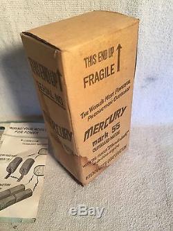 Vintage 1950s MERCURY MARK 55 THUNDERBOLT Toy outboard boat motor + BOX papers