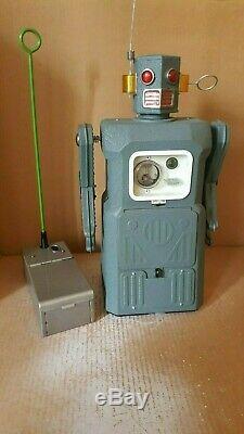 Vintage 1957 Masudaya Modern Toys Radicon Robot Japan tin Battery Operated Work