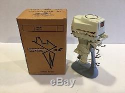 Vintage 1959 Johnson 50hp Super Sea Horse Toy Outboard Motor withBox & Stand