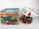 Vintage 1959 Remco Flying Fox Jet Prop Airliner Toy Plane Original Box Works