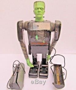 Vintage 1960's 13 Marx Japan Frankenstein Tin and Rubber Figure with Remote