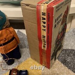 Vintage 1960's Asahi Happy Miner Battery Operated Toy Boxed Japan Very RARE