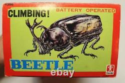 Vintage 1960's Bandai Climbing Rhinoceros Beetle Battery Operated Toy 4356 NEW^=