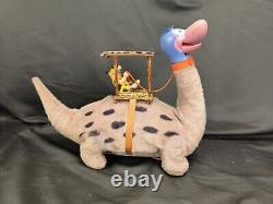 Vintage 1960's Louis Marx Fred Flintstone on Dino Battery Operated Toy
