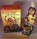 Vintage 1960's Marx Nutty Mad Indian Battery Operated Toy In Box Japan As Is