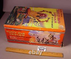 Vintage 1960's Marx Nutty Mad Indian Battery operated Toy in Box Japan AS IS