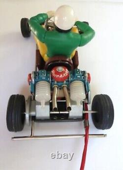 Vintage 1960's Marx Race-A-Kart Remote Control Toy Working Original Box Japan B+