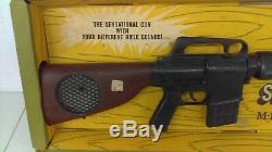 Vintage 1960's Marx Sound-O-Power M-16 Military Rifle NMIB New Old Stock HTF