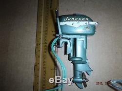 Vintage 1960's Miniature 5 Electric Toy Johnson Outboard Motor Made In Japan