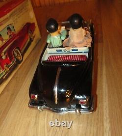Vintage 1960's Tin Toy ME 630 PHOTOING ON CAR Black Rolls Royce in Original Box