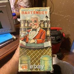 Vintage 1960's battery operated Bartender with original box working condition