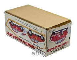 Vintage 1960s Aoshin Japan Battery Operated Smoking Volkswagen Beatle Bug Car