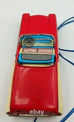 Vintage 1960s Cragstan Battery Operated Ford Fairlane 500 With Retractable Roof