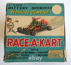 Vintage 1960s Marks Race-A-Kart Remote Control Toy Working Original Box Japan